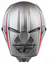 Fly Racing Kinetic Drift шлем кроссовый, серо-красный