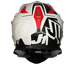 Just1 J18 Virtual Fluo Red-White шлем кроссовый