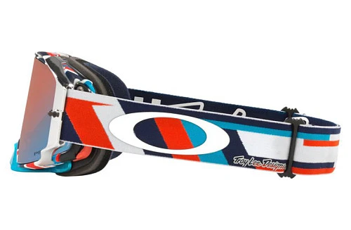 Oakley Airbrake TLD / Prizm Mx Sapphire Iridium мотоочки, бело-оранжево-синий (OO7046-B4)