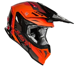 Just1 J39 Reactor Fluo Orange-Black шлем кроссовый