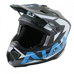 Ataki JK801 Rampage шлем кроссовый, серо-синий