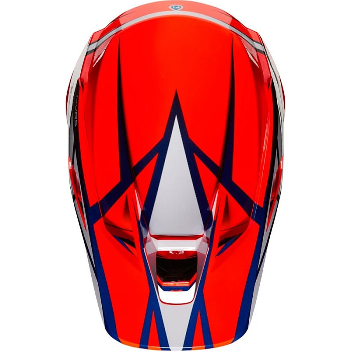 Fox Racing V3 Idol Orange/Blue шлем кроссовый