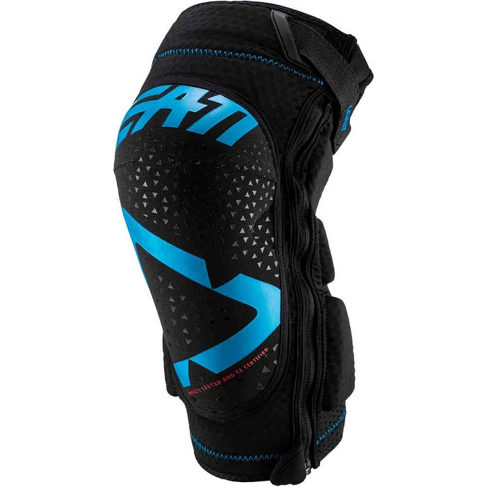 Leatt 3DF 5.0 Zip наколенники короткие, сине-черный