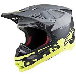 Alpinestars Supertech M8 Radium Black/Gray/Yellow шлем кроссовый
