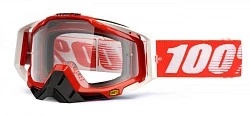 100% Racecraft Fire Red Clear Lens мотоочки, красный
