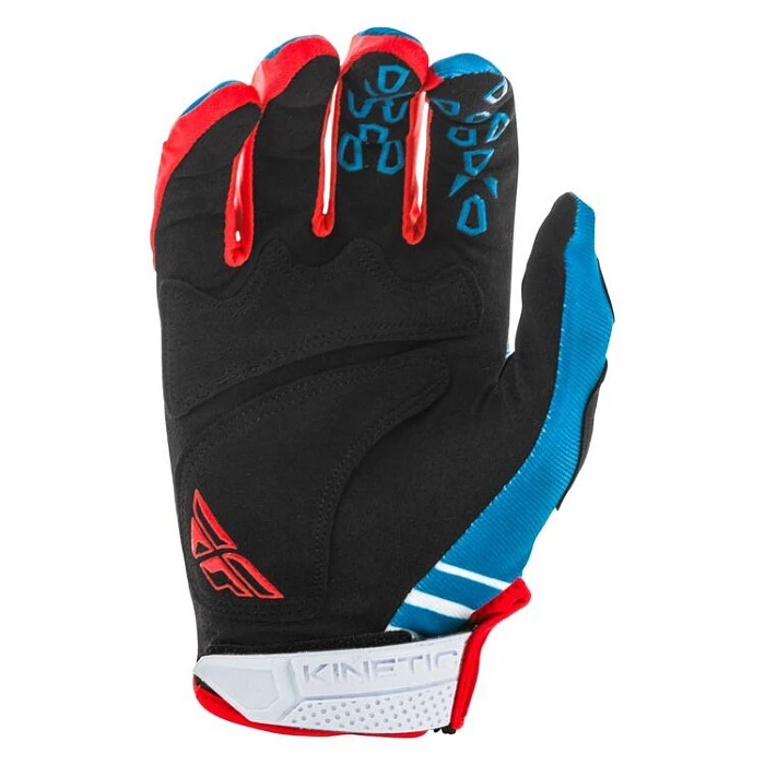Fly Racing Kinetic K220 2020 мотоперчатки, бело-сине-красный