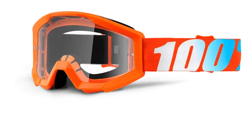 100% Strata JR Orange Clear Lens мотоочки детские, оранжевый