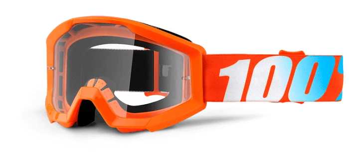 100% Strata JR Orange Clear Lens мотоочки детские, оранжевый