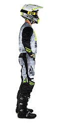 Fly Racing Kinetic Noiz комплект, черно-бело-желтый