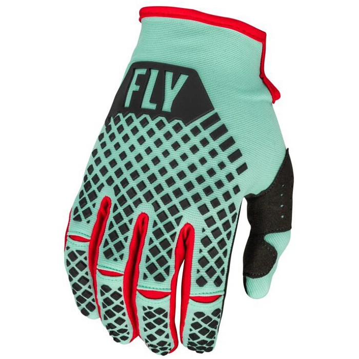 Fly Racing Kinetic S.E. Rave Mint/Black/Red мотоперчатки