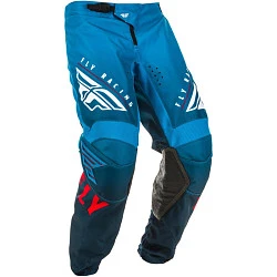 Fly Racing Kinetic K220 2020 мотоштаны, бело-сине-красный