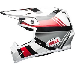 Bell MX-9 Mips Marauder шлем кроссовый, бело-черно-красный