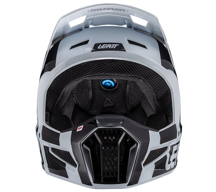 Leatt Kit Moto 3.5 V24 Black/White шлем кроссовый + Velocity 4.5 мотоочки