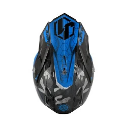 Just1 J32 Pro Swat Camo Blue Fluo шлем детский, сине-черный