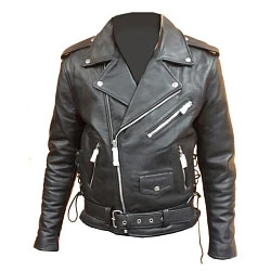 First M775BFL Bull Косуха мужская кожаная с буйволом, черный