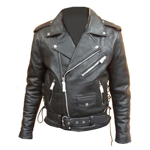 First M775BFL Bull Косуха мужская кожаная с буйволом, черный