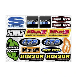 Набор наклеек А4 Зеркальные бренды