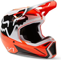 Fox Racing V1 Leed Youth Flow Orange шлем подростковый