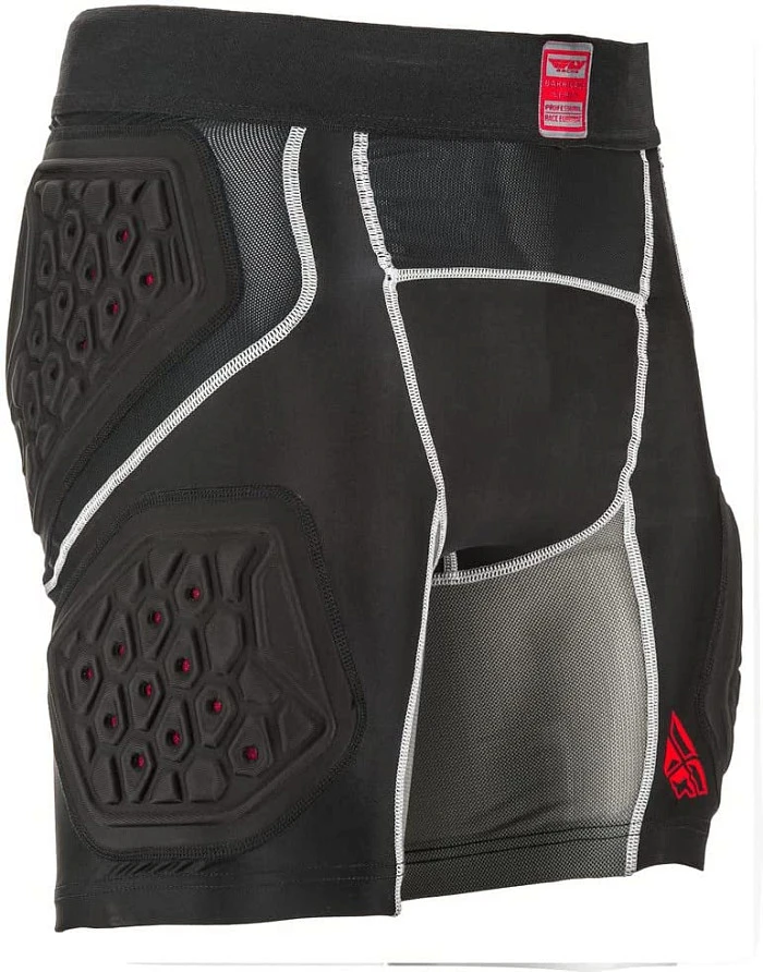 Fly Racing Barricade Compression мотошорты, черно-белый