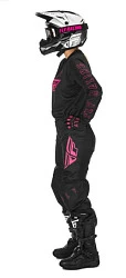 Fly Racing F-16 2021 комплект женский, черно-розовый