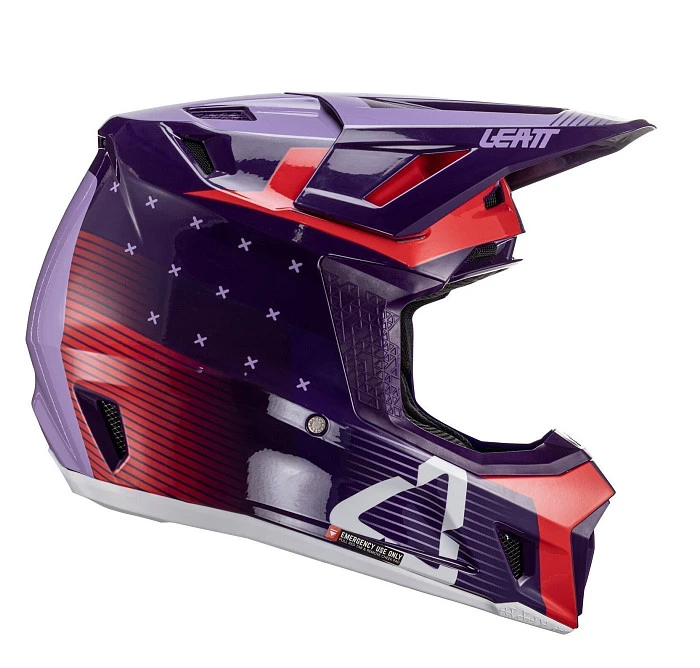 Leatt Kit Moto 7.5 V24 SunDown шлем кроссовый + Velocity 4.5 мотоочки
