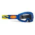 FMF Powercore Flame Navy мотоочки, прозрачная линза