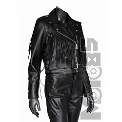 First L115FR Косуха кожаная женская с бахромой