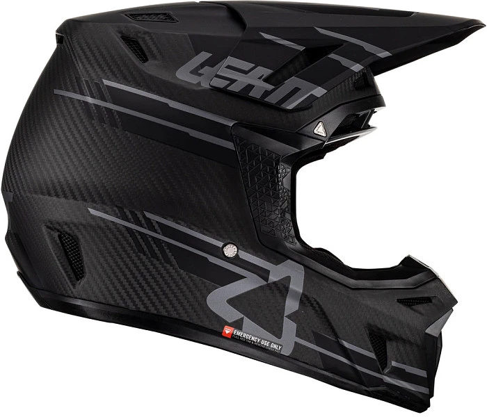 Leatt Kit Moto 9.5 Carbon V24 Black шлем кроссовый + Velocity 6.5 мотоочки