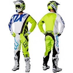 Fox Pawtector 2017 мотоперчатки, желто-белый