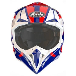 Airoh Wraaap Feel Blue/Red Gloss шлем внедорожный