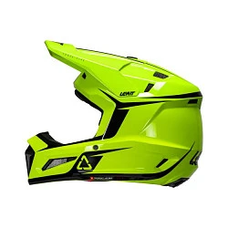 Leatt Kit Moto 3.5 V26 Neon Yellow шлем кроссовый + Vizion 3.5 мотоочки