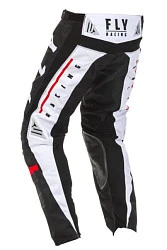 Fly Racing Kinetic K120 2020 мотоштаны, черно-белый