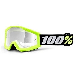 100% Strata Mini Yellow Clear Lens мотоочки детские