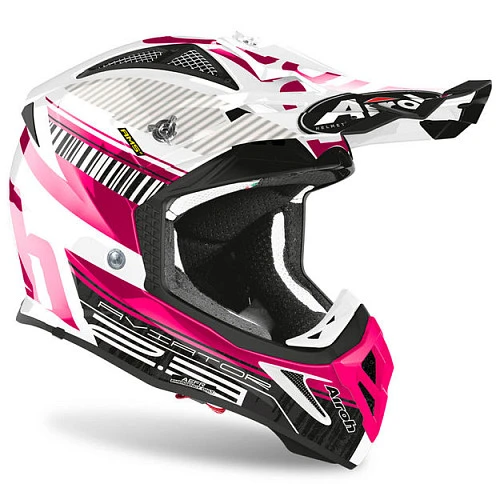 Airoh Aviator 2.3 Novak Pink Chrome шлем внедорожный, розовый