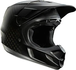 Fox Racing V4 Matte Carbon ECE шлем, черный матовый