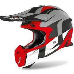 Airoh Terminator Open Vision Shoot Red Matt шлем внедорожный