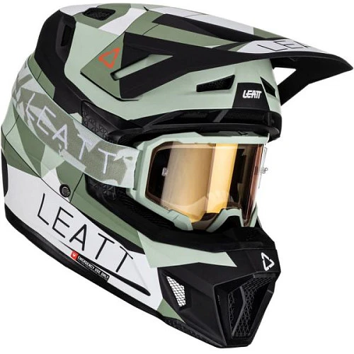 Leatt Kit Moto 7.5 V23 Cactus шлем кроссовый + Velocity 4.5 мотоочки