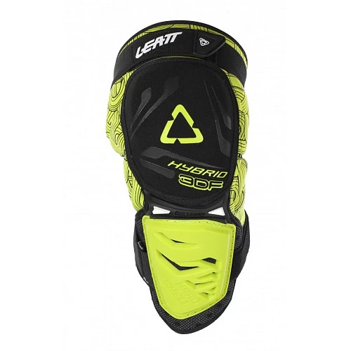 Leatt 3DF Hybrid наколенники короткие, черно-желтый