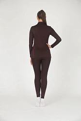 Hyperlook Siberia термобелье зимнее женское, штаны, коричнево-черный