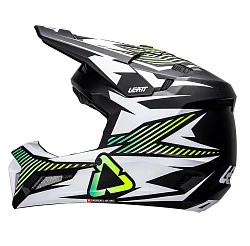 Leatt Kit Moto 3.5 Jr V26 Storm Teal шлем подростковый + Vizion 2.5s мотоочки