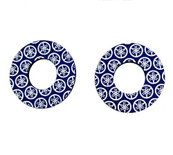 SM-Parts Yamaha донаты на грипсы (накладки на ручки руля), синий