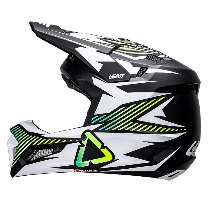 Leatt Kit Moto 3.5 Jr V26 Storm Teal шлем подростковый + Vizion 2.5s мотоочки