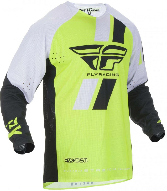 Fly Racing Evolution DST 2019 джерси, черно-бело-желтый