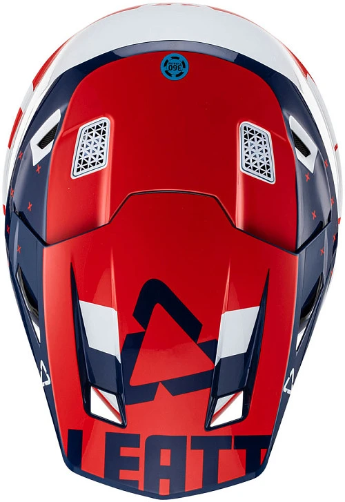 Leatt Kit Moto 7.5 V23 Royal шлем кроссовый + Velocity 4.5 мотоочки
