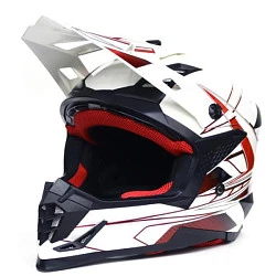 Ataki SC-16 Rift шлем кроссовый, бело-красный