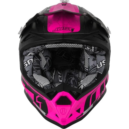 Just1 J32 Swat Camo Pink  Fluo шлем детский, розово-черный