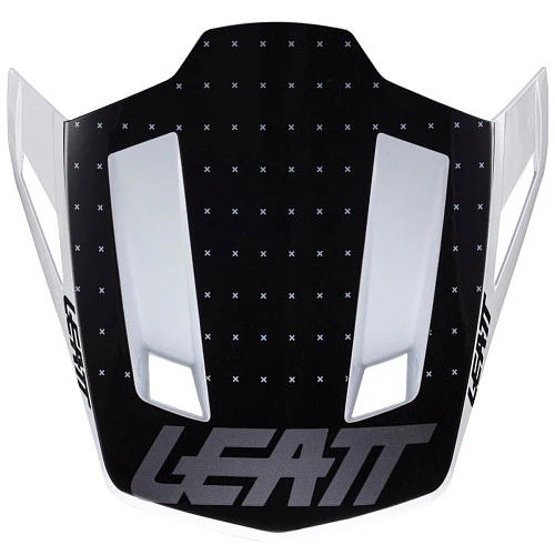 Leatt Kit Moto 8.5 V24 Black/White шлем кроссовый + Velocity 5.5 мотоочки, черно-белый