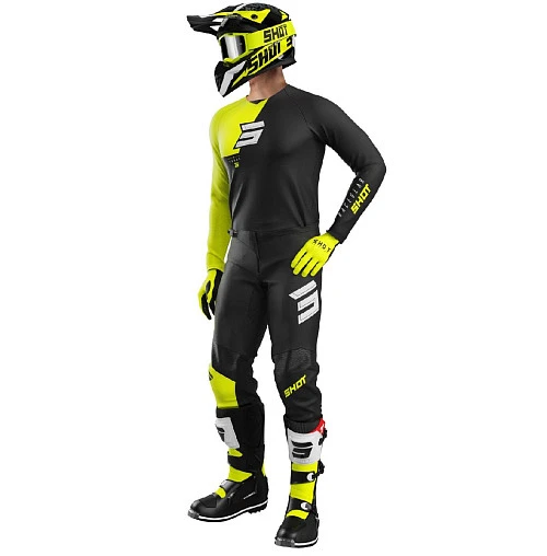 Shot Draw Squad Neon Yellow мотоштаны, желтый