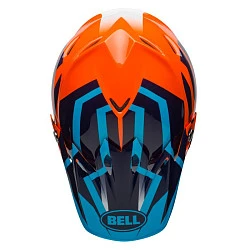 Bell Moto-9 Mips District шлем кроссовый, сине-оранжевый
