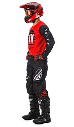 Fly Racing Kinetic K220 2020 комплект, красно-бело-черный